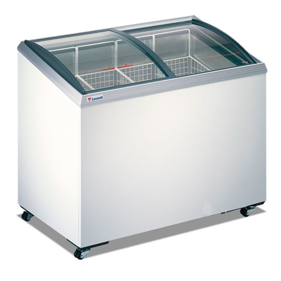 CGS 445-935 Caravell ice cream conservator glass sliding lids 355 liter