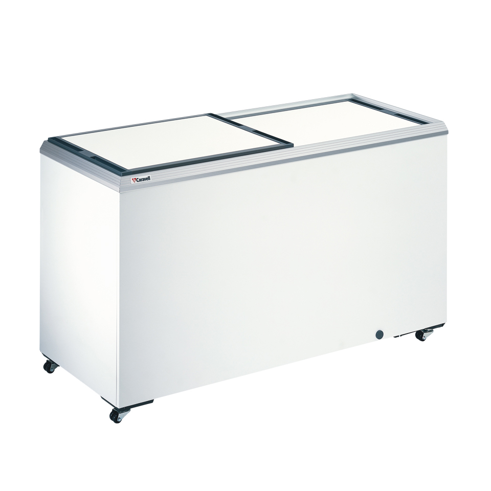 CMS 535-945 Caravell ice cream conservator solid sliding lids 400 liter