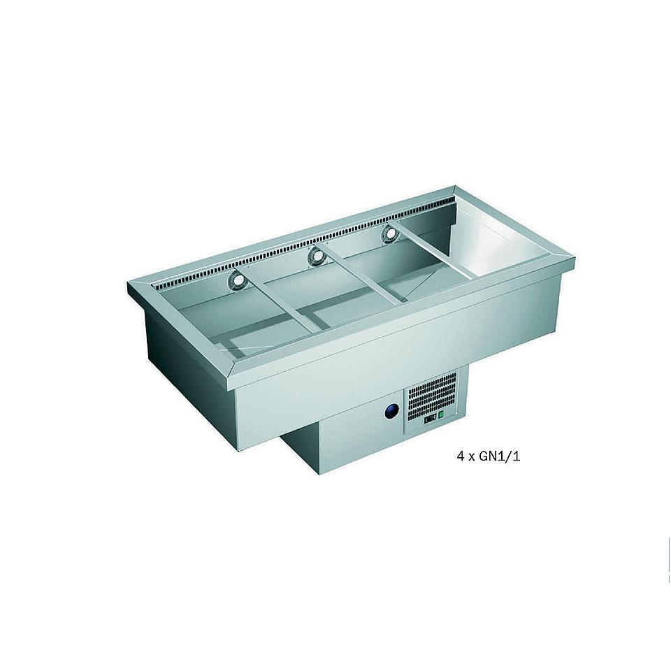 Drop-in 4xGN1/1 Greenland rvs drop-in bak 136 liter (4 x GN1/1)