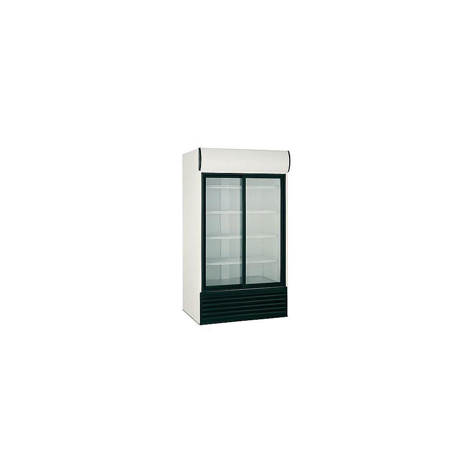 S 1200 SC DD Finnmark display koelkast (dubbele glasschuifDoors) 850 liter met Illum. canopy